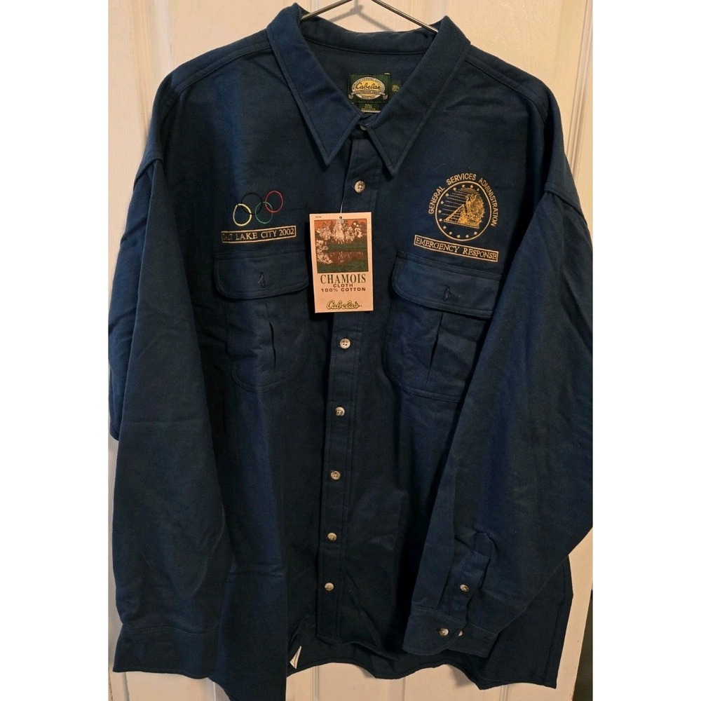 2002 Salt Lake Olympics Cabelas GSA Emergency Response Shirt NWT 3XLT Federal